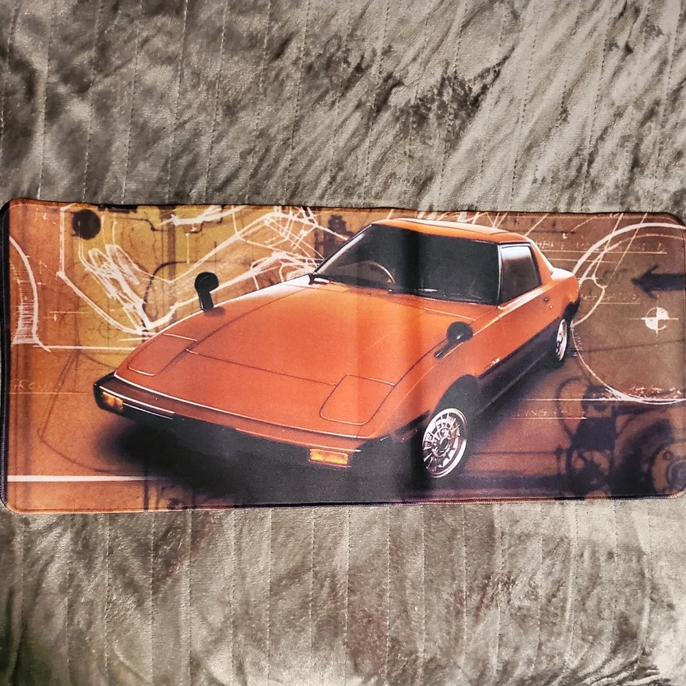 RX7 JDM Desk Mat XL 🏁 Iconic Mazda RX7 Car Mousepad – Limited Edition